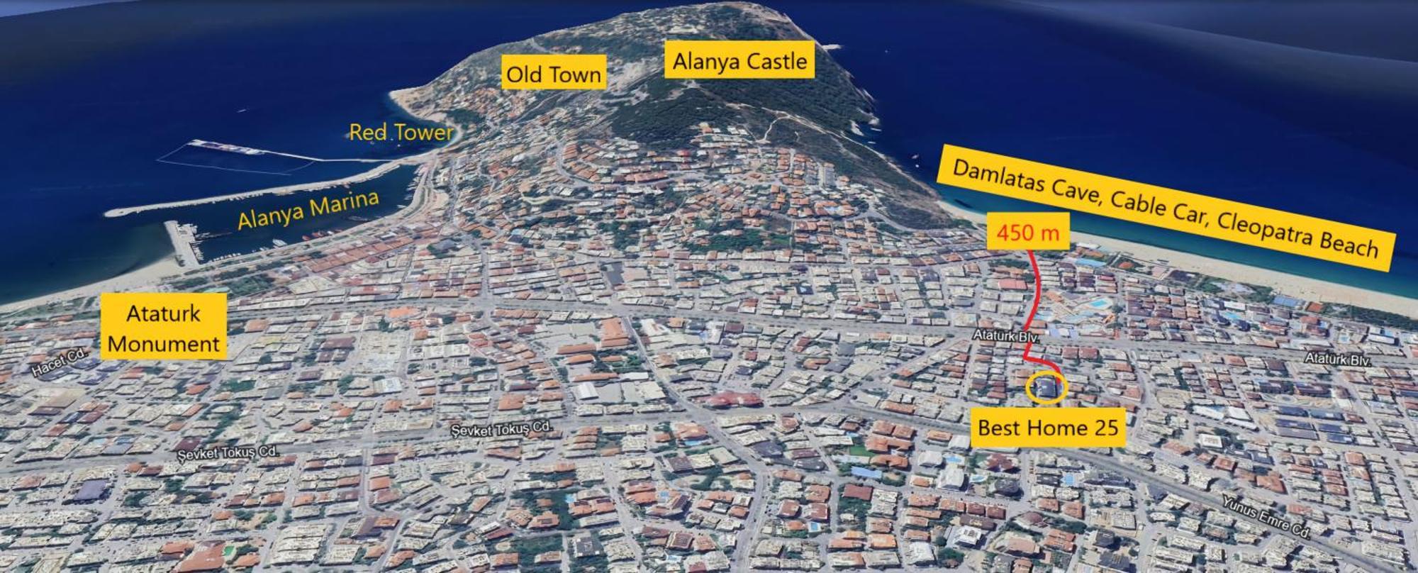 Best Home 25 - Cleopatra Exclusive, center Alanya Extérieur photo
